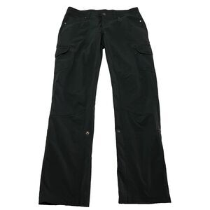 KÜHL Women's 8 REG Freeflex Rollup Cargo Pants Black Convertible Low Rise